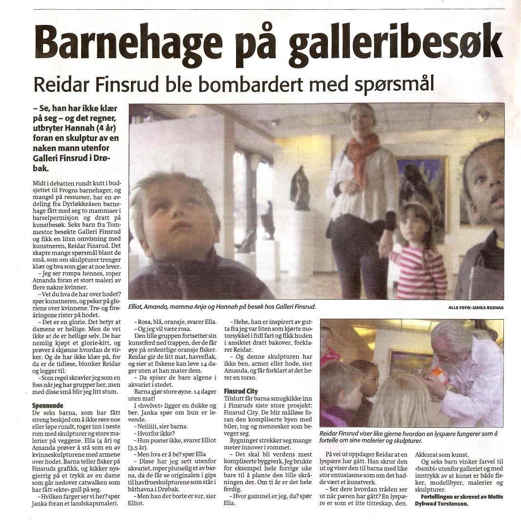 Barnehage på galleribesøk